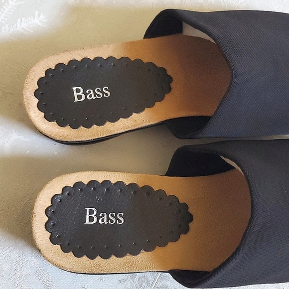 Bass Black Giada Mule Slides Heel Women's Size 10M - Picture 6 of 11